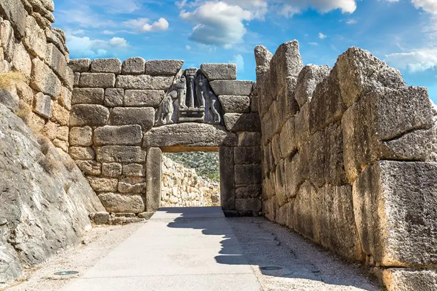 Vistas do Palácio de Agamémnon em Micenas